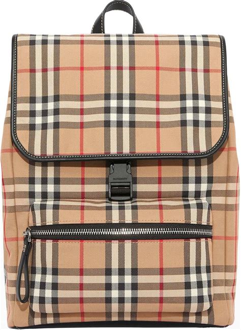 BURBERRY Vintage Check Dewey Backpack Archive Beige